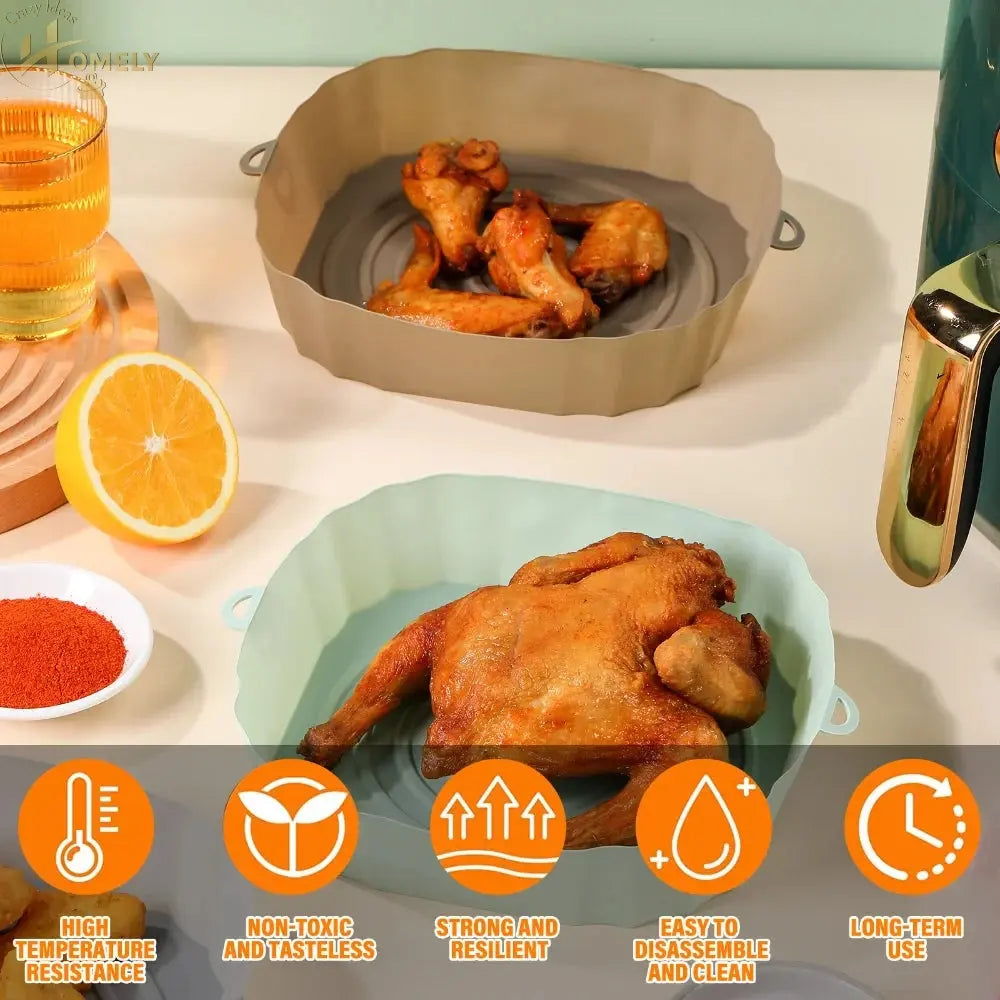 Silicone Air Fryer Basket – Non-Stick & Reusable – view 2