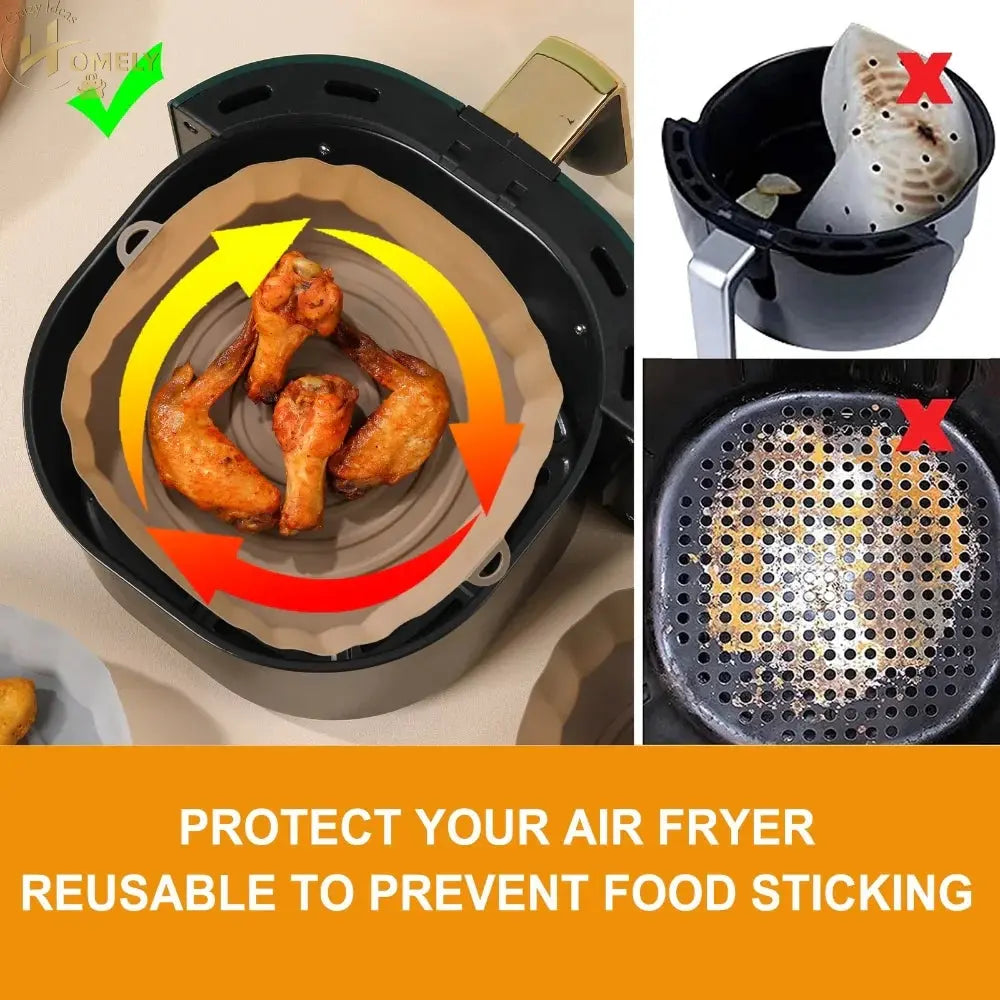 Silicone Air Fryer Basket – Non-Stick & Reusable – view 4