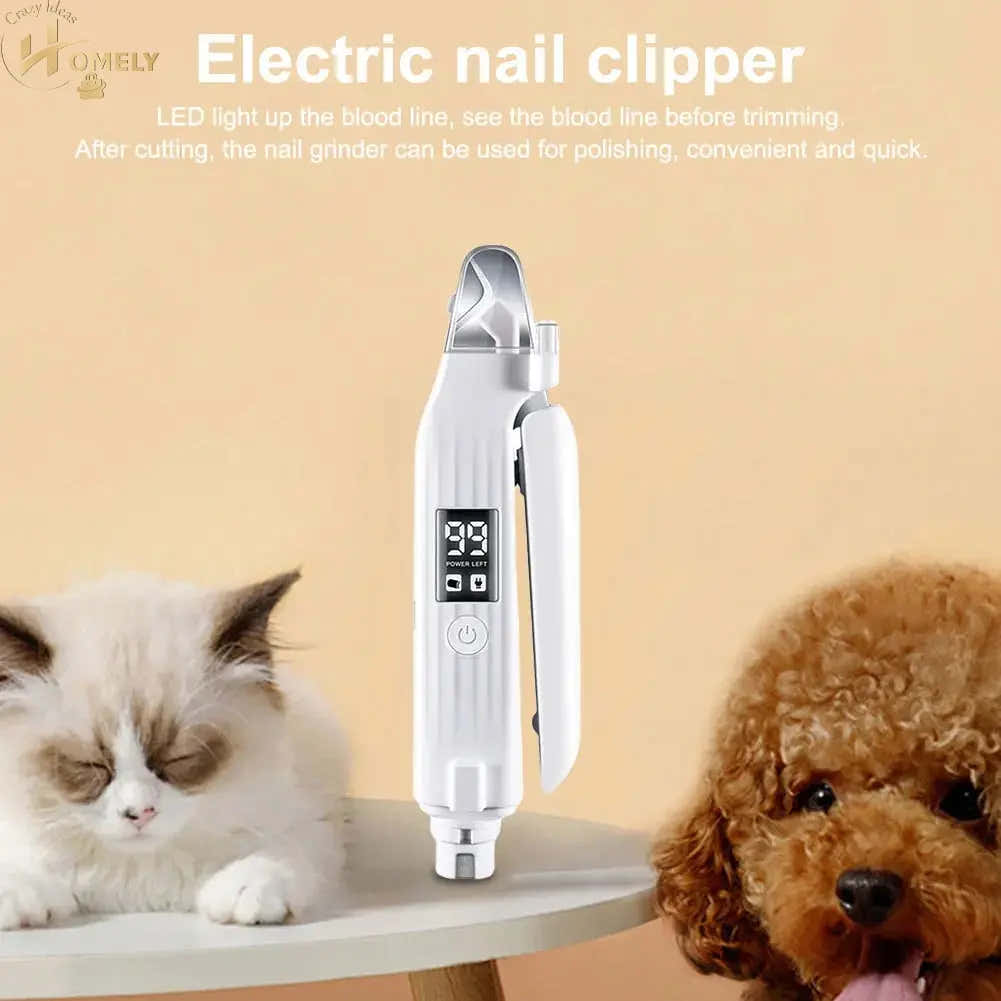 2-in-1 Pet Nail Grinder & Clipper – Electric