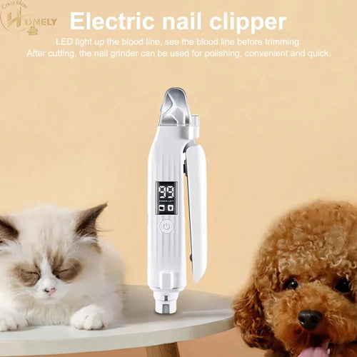 2-in-1 Pet Nail Grinder & Clipper – Electric