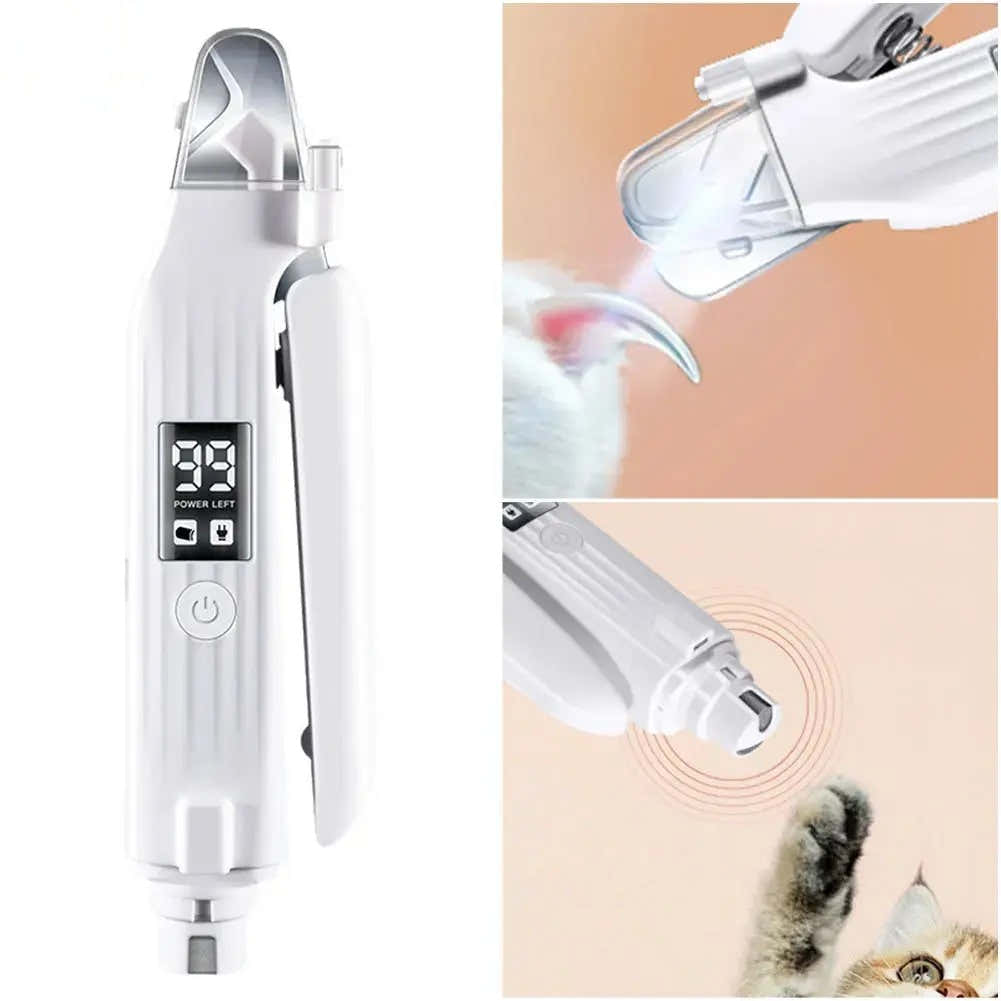 2-in-1 Pet Nail Grinder & Clipper – Electric - United States