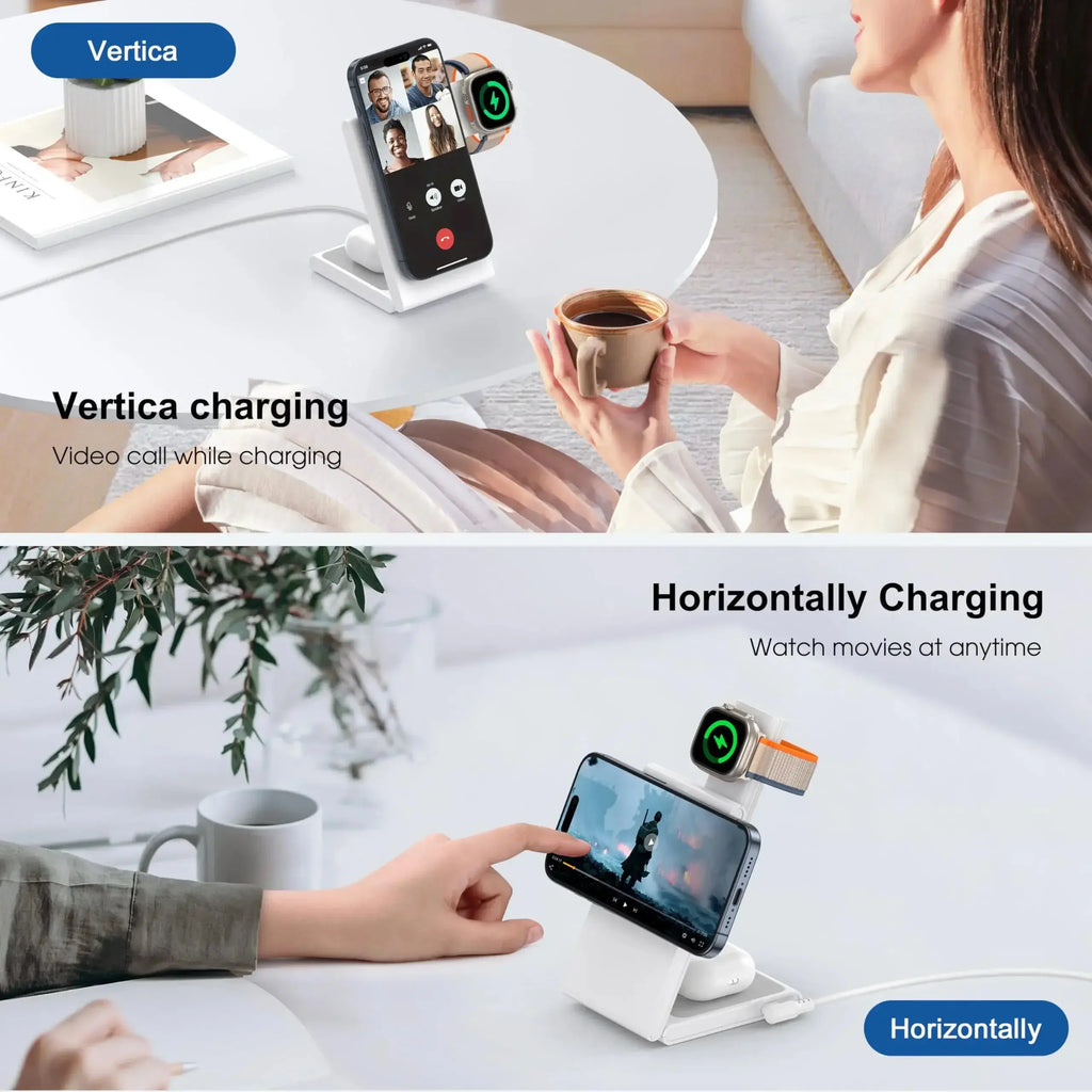Magnetic Wireless Charging Station 3-in-1 – view 2