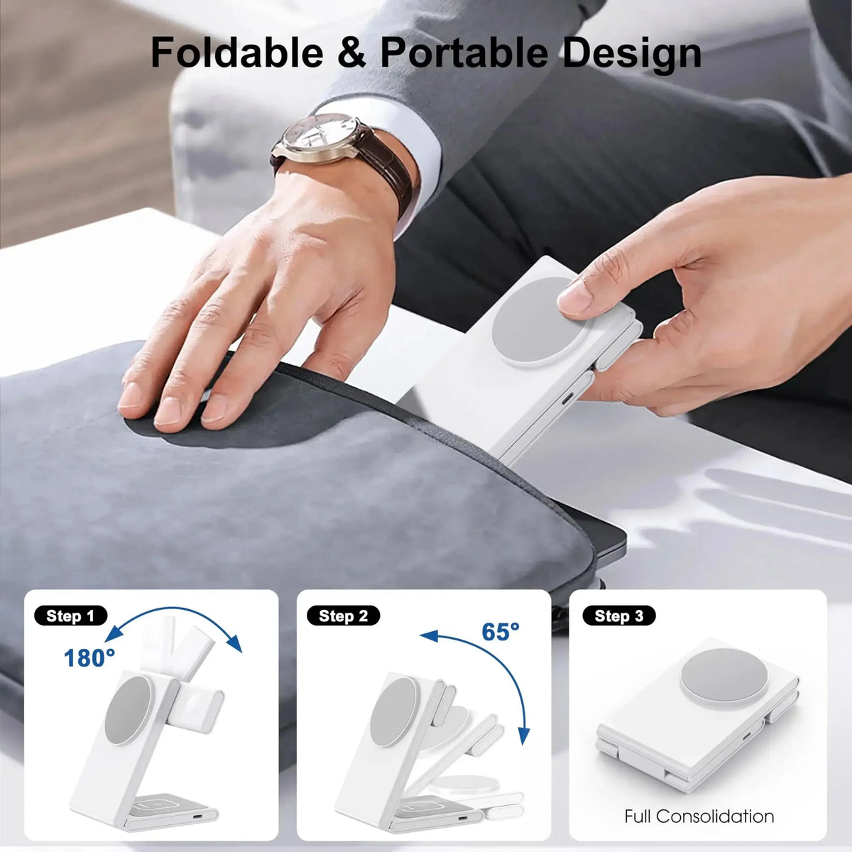 Magnetic Wireless Charging Station 3-in-1 – view 4