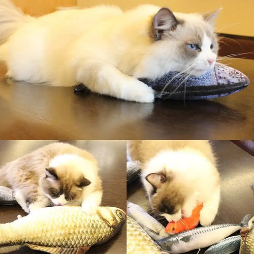 Realistic Flopping Fish Cat Toy – 20cm