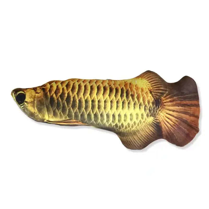 20CM Pet Cat Toy Fish Built-In Cotton Battery-Free Ordinary Simulation Fish Cat Interactive Entertainment Play Cat Toys