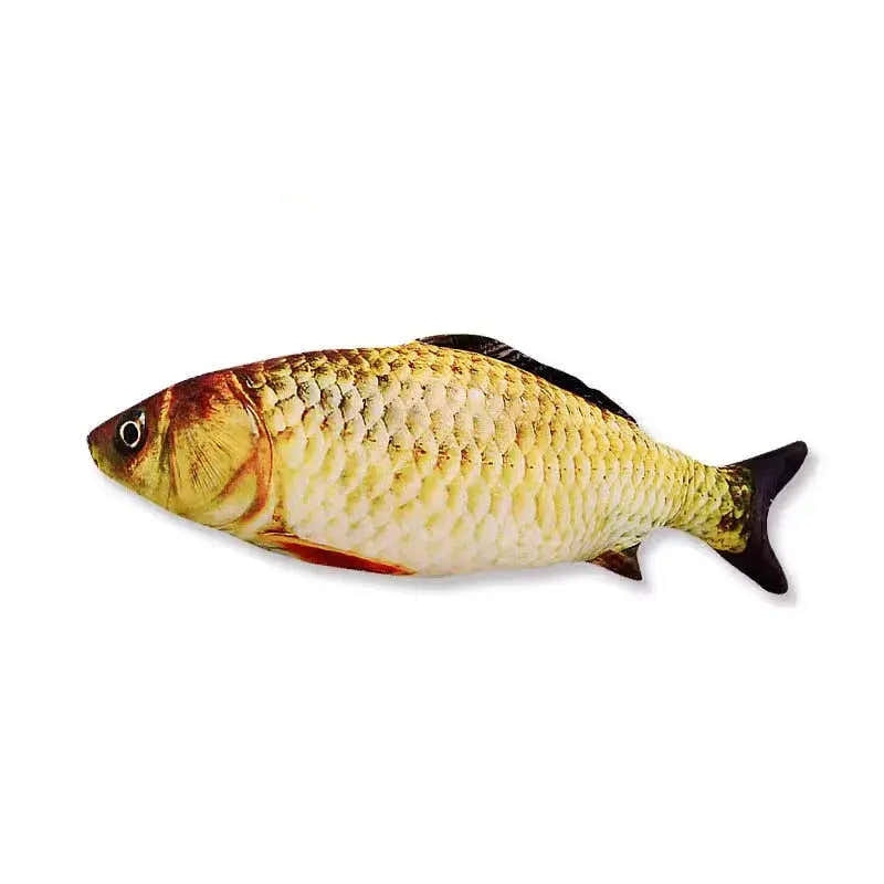 20CM Pet Cat Toy Fish Built-In Cotton Battery-Free Ordinary Simulation Fish Cat Interactive Entertainment Play Cat Toys