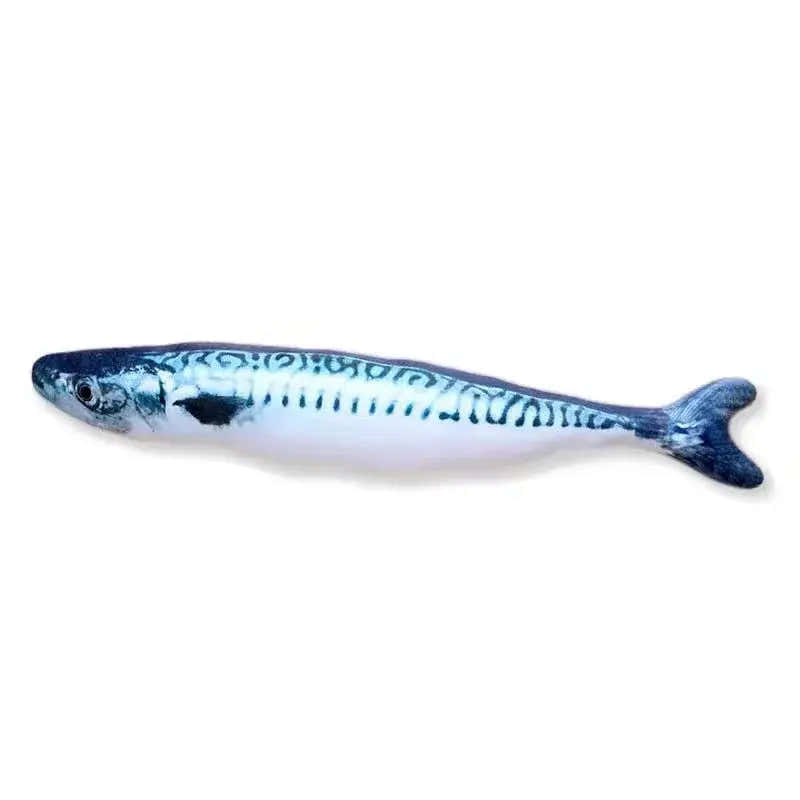 20CM Pet Cat Toy Fish Built-In Cotton Battery-Free Ordinary Simulation Fish Cat Interactive Entertainment Play Cat Toys