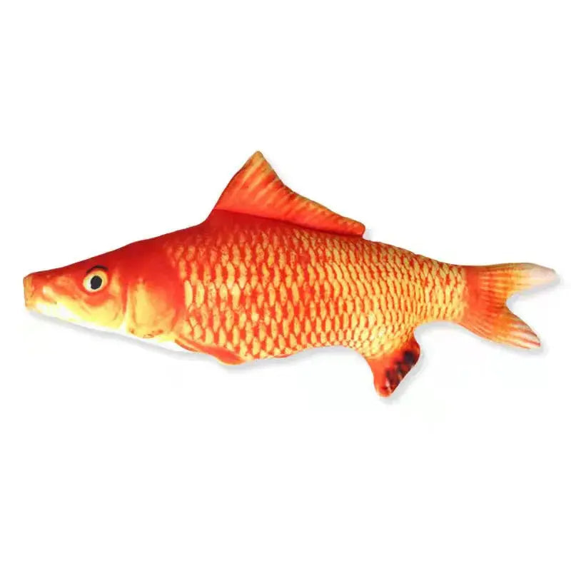 20CM Pet Cat Toy Fish Built-In Cotton Battery-Free Ordinary Simulation Fish Cat Interactive Entertainment Play Cat Toys