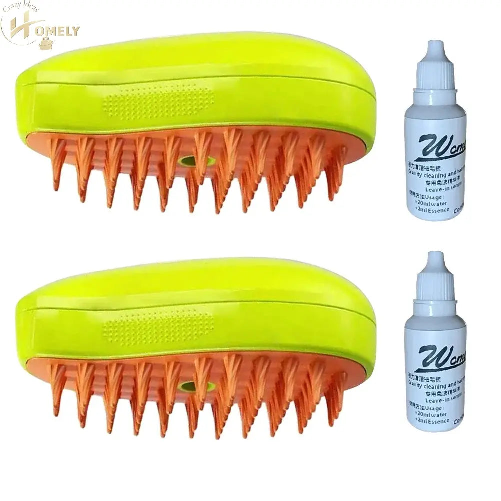 3 In1 Cat Steam Brush Electric Spray Cat Dog Hair Brush Steamer Brush For Massage Pet Grooming Cat Hair Brush For Removing