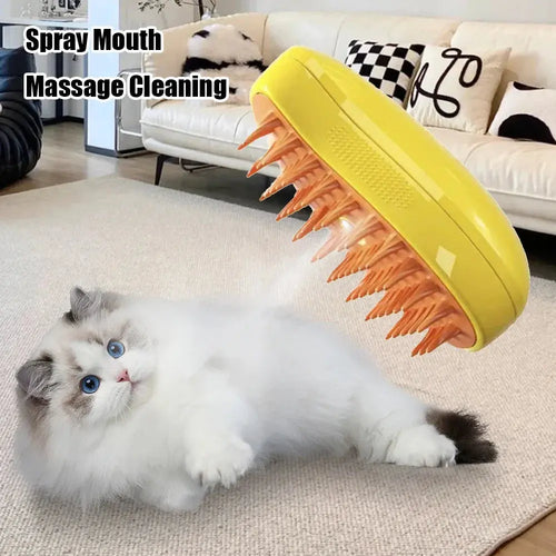3-in-1 Cat Steam Brush – Spray Grooming Comb – view 2