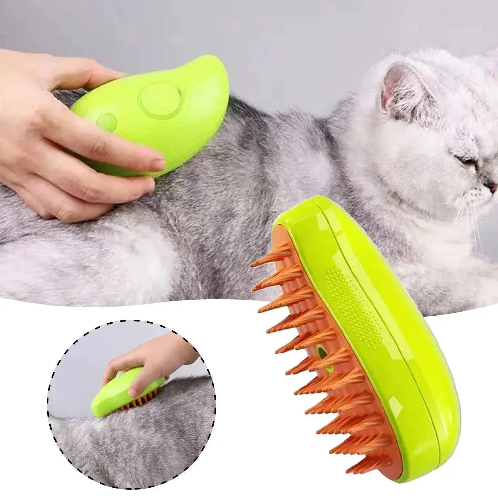 3-in-1 Cat Steam Brush – Spray Grooming Comb – view 3