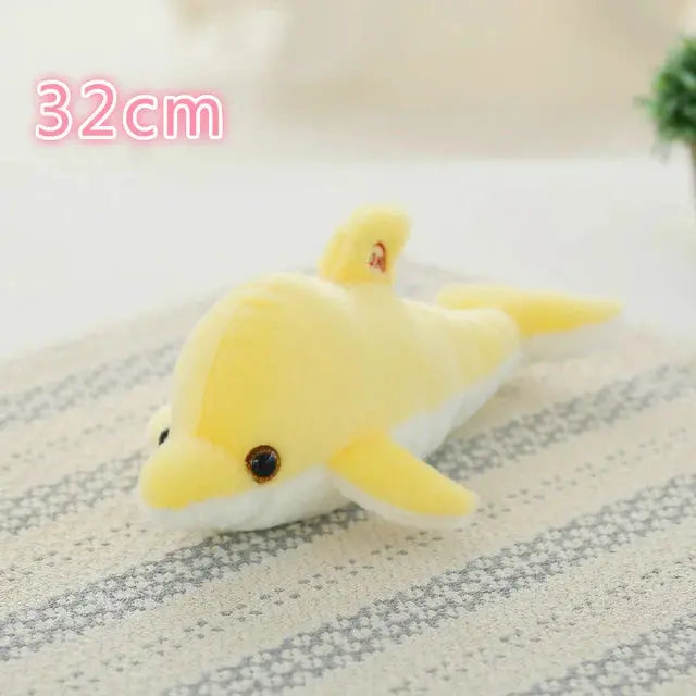 34CM Creative Toy Luminous Pillow Soft Stuffed Plush Glowing Colorful Stars Cushion Led Light Toys Gift for Kids Children Girls