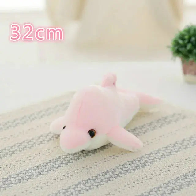 34CM Creative Toy Luminous Pillow Soft Stuffed Plush Glowing Colorful Stars Cushion Led Light Toys Gift for Kids Children Girls