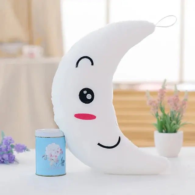 34CM Creative Toy Luminous Pillow Soft Stuffed Plush Glowing Colorful Stars Cushion Led Light Toys Gift for Kids Children Girls