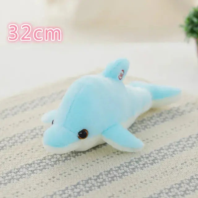 34CM Creative Toy Luminous Pillow Soft Stuffed Plush Glowing Colorful Stars Cushion Led Light Toys Gift for Kids Children Girls