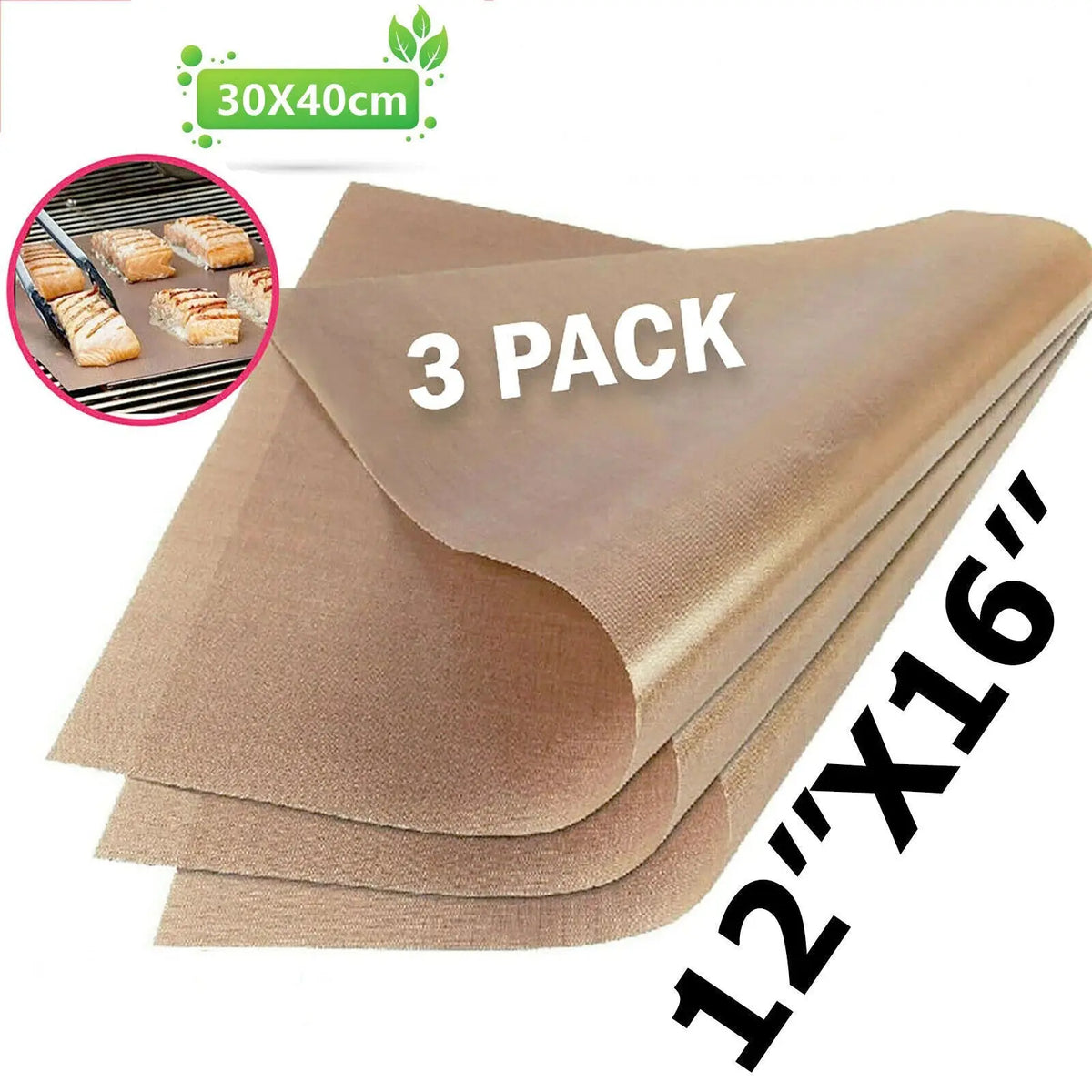 Reusable Baking Sheets 3 Pack – 12x16 Inch – view 2