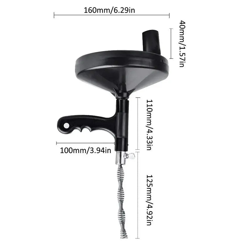 5m Drain Snake – Sink & Bathtub Unclog Tool – view 3