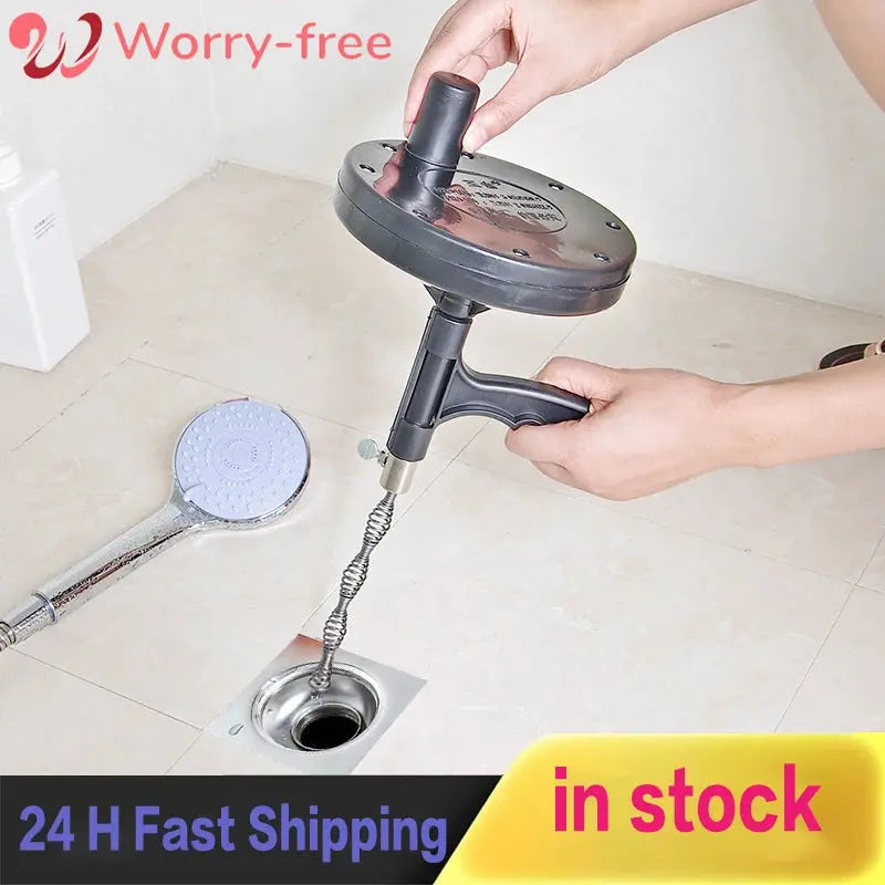 5 Meters Kitchen Sewer Dredge Tools Bathroom Sink Clogging Utensils Plumbing Bathtub Drain Unblocker Pipe Plunger Home Gadget