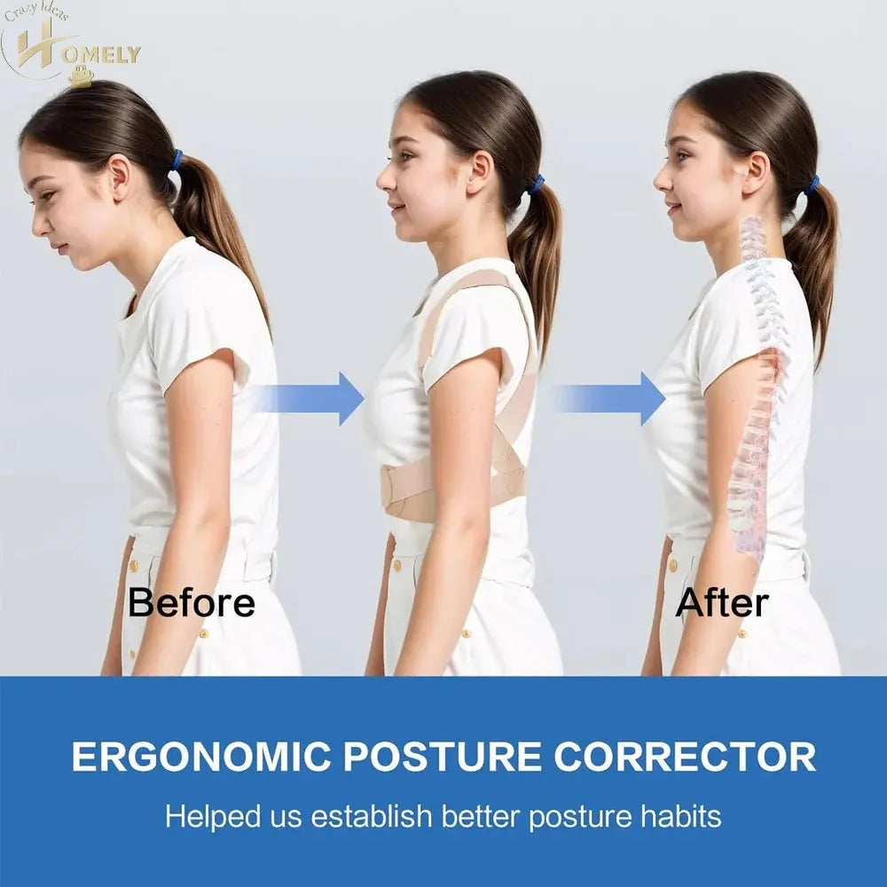 Adjustable Back Posture Corrector Brace – view 2