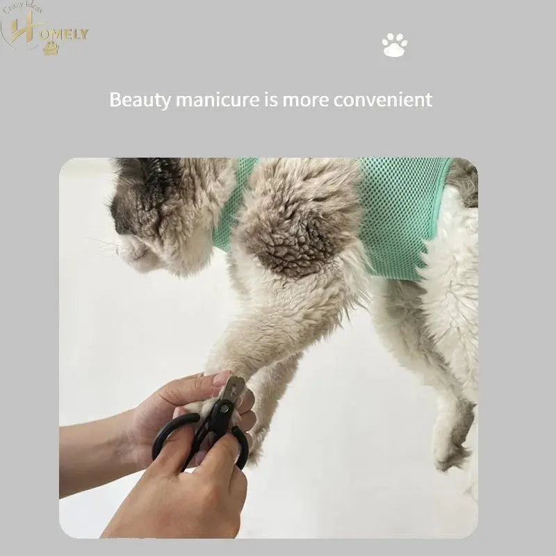 Cat Grooming Bag – Nail Trimming & Bath Restraint