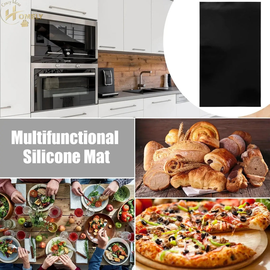 Induction Hob Protector Mat Large Silicone Induction Cooktop Scratch Cover Thickened Nonstick Heat Resistant Countertop