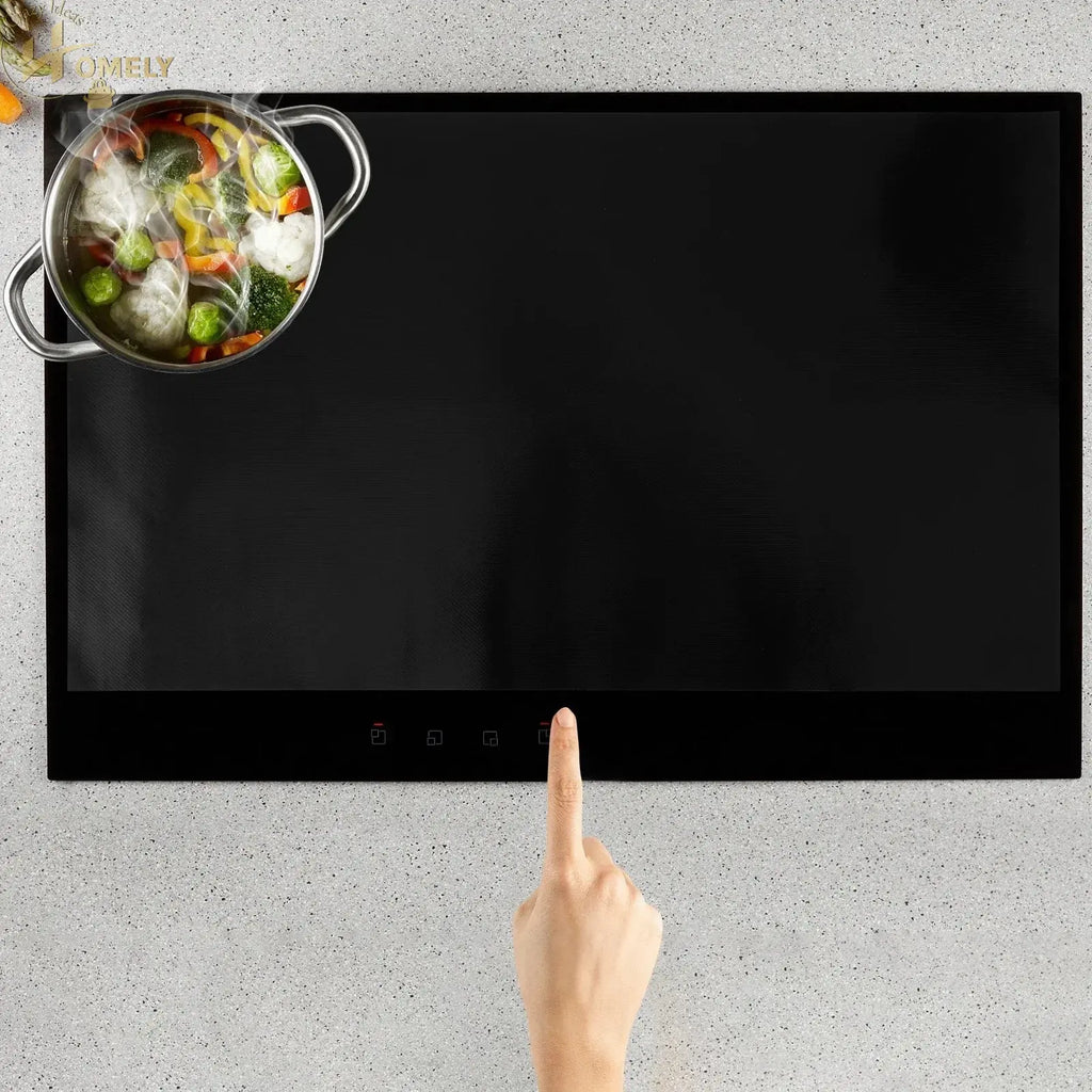 Induction Hob Protector Mat Large Silicone Induction Cooktop Scratch Cover Thickened Nonstick Heat Resistant Countertop