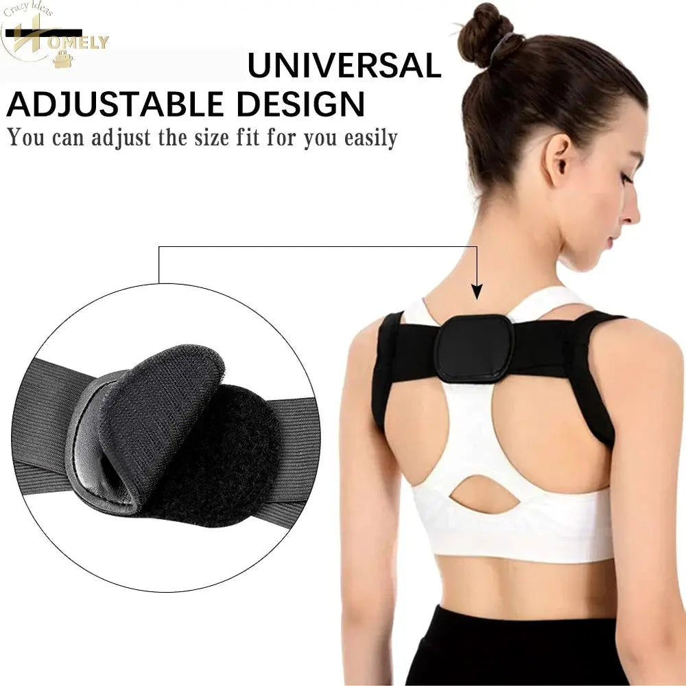 Invisible Posture Corrector Shoulder Support Brace | Adjustable Back Alignment Strap