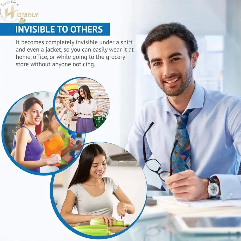 Invisible Posture Corrector Shoulder Support Brace | Adjustable Back Alignment Strap