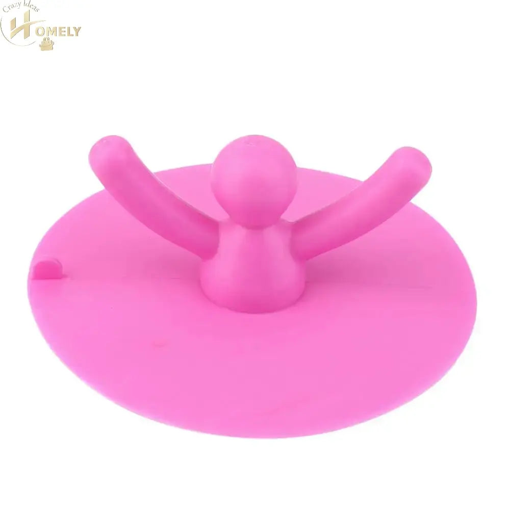 Kitchen Waterproof Sink Plug in pink, designed for durability, anti-leak performance, and universal fit for sinks and bathtubs.