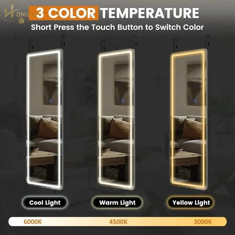 LED Full Length Mirror with Dimmable Lights – view 4