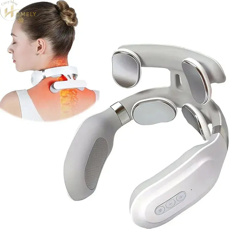 Cordless Neck Massager with Heat – 4 Nodes