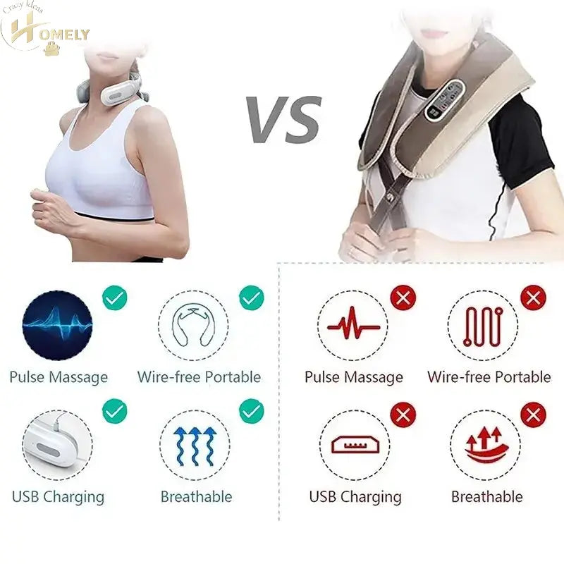 Cordless Neck Massager with Heat – 4 Nodes – view 4
