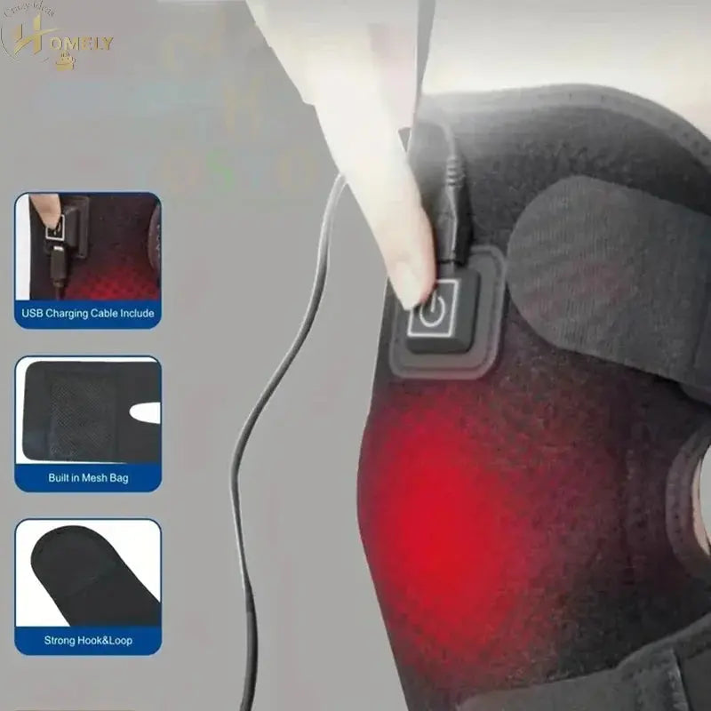 USB Heated Knee Wrap with Temperature Control – view 3