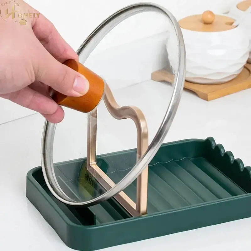 Pot Lid Holder – Kitchen Lid & Utensil Rack