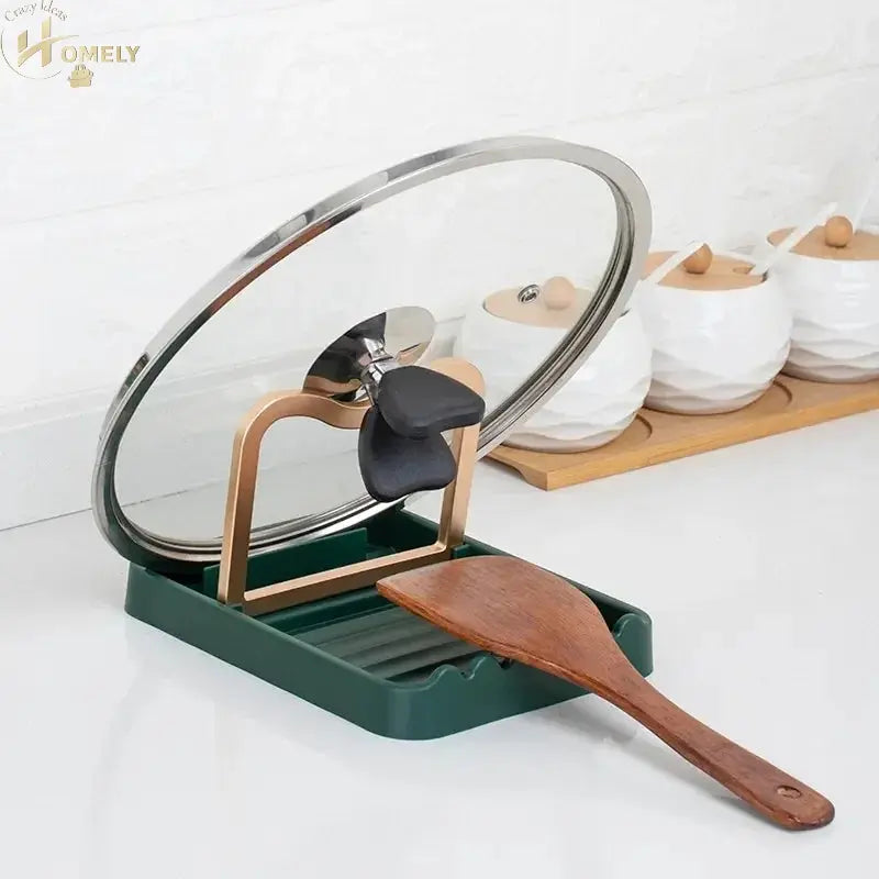 Pot Lid Holder – Kitchen Lid & Utensil Rack – view 2