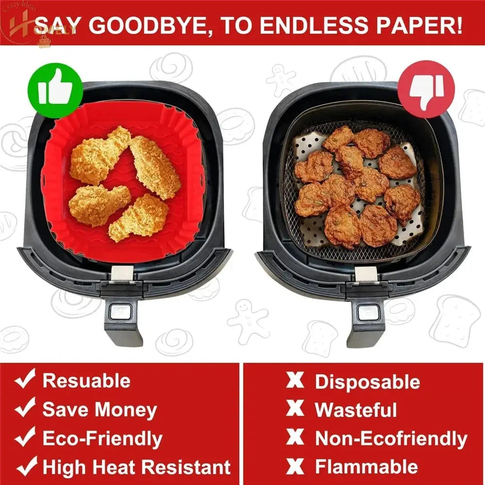 Reusable Air Fryer Liner – Non-Stick Basket – view 3