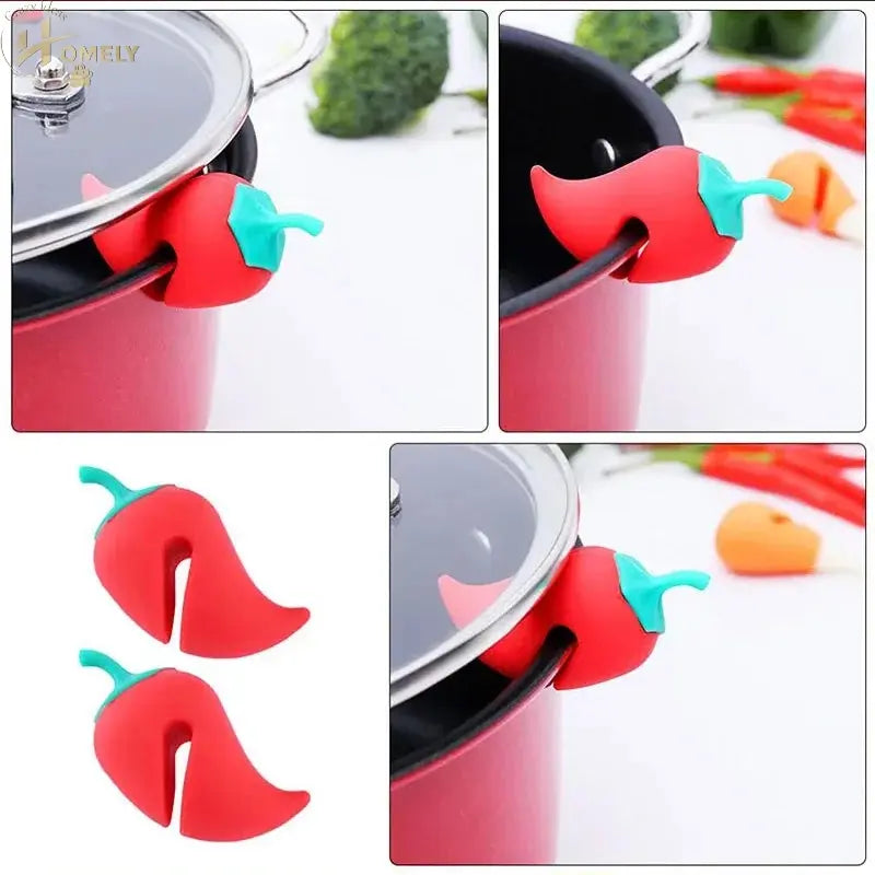Carrot Pot Lid Lifter – Silicone Anti-Spill – view 2