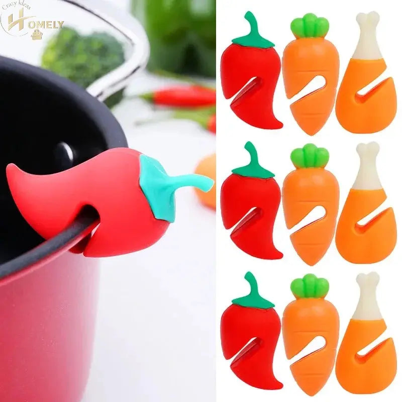 Carrot Pot Lid Lifter – Silicone Anti-Spill – view 3