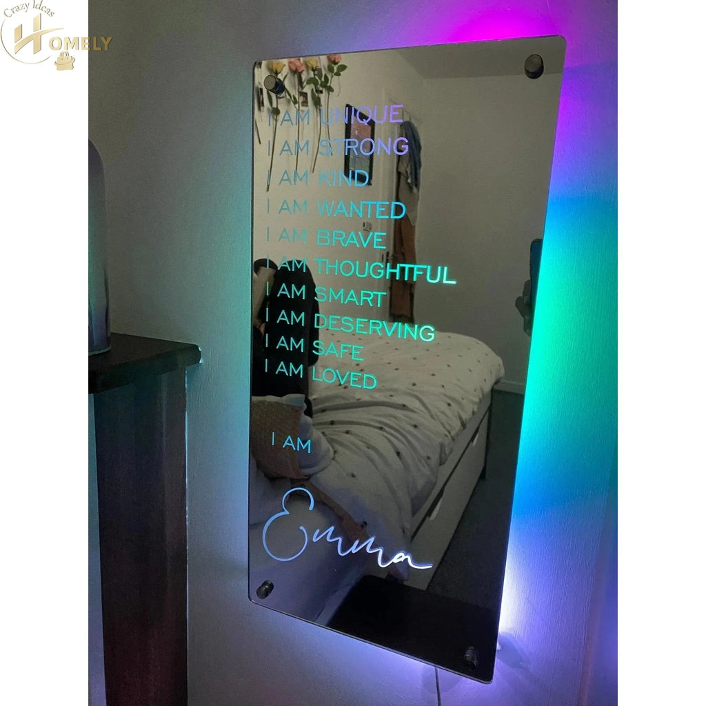 Personalized Name LED Mirror Light – view 2