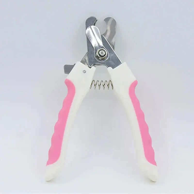 Pet Nail Clipper – Stainless Steel Cutter - pink 1 / S