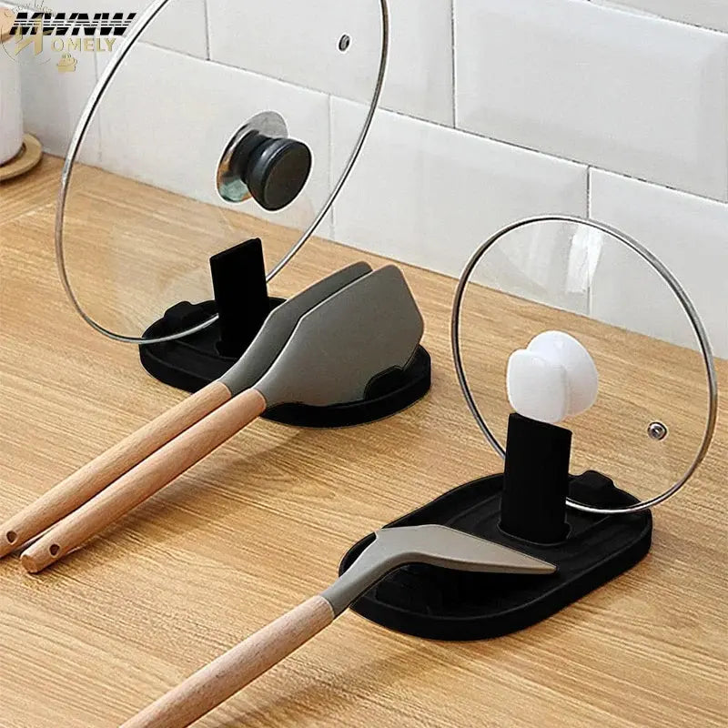 Foldable Pot Lid & Spoon Holder Stand
