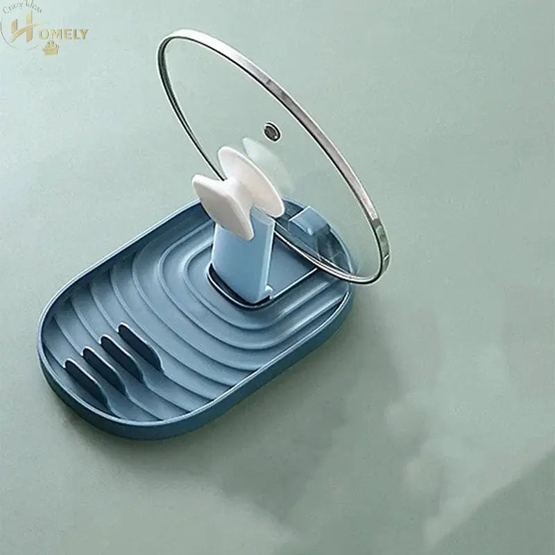 Polychrome Foldable Nordic Style Pot Holder Lid Shovel Storage Rack Practical Multifunctional Utensils for Kitchen