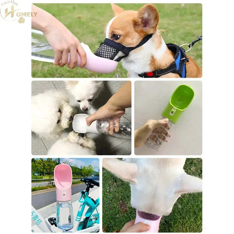 Portable Dog Water Bottle with Bowl – view 2