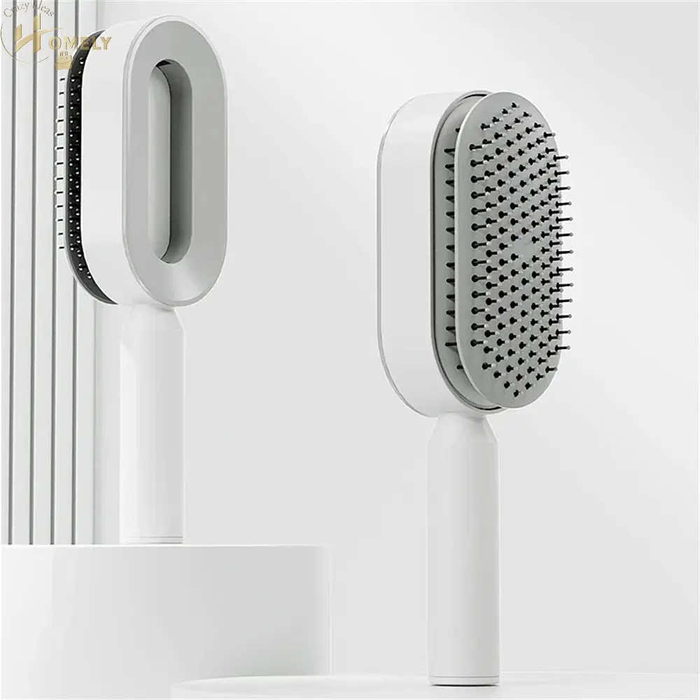 Self-Cleaning Hairbrush – Easy Detangling