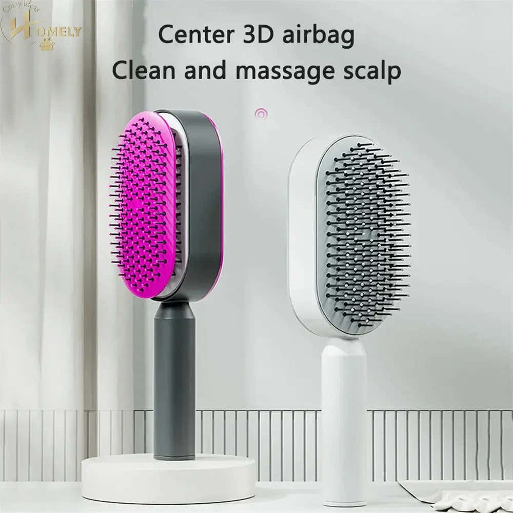 Self-Cleaning Hairbrush – Easy Detangling – view 2
