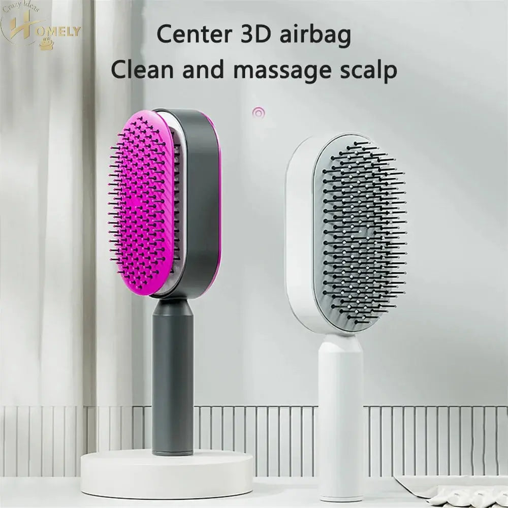 Self-Cleaning Hairbrush – Easy Detangling – view 2
