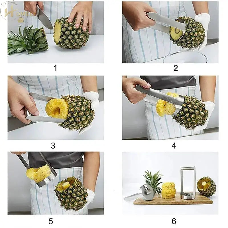 Pineapple Slicer & Corer – Stainless Steel – view 2
