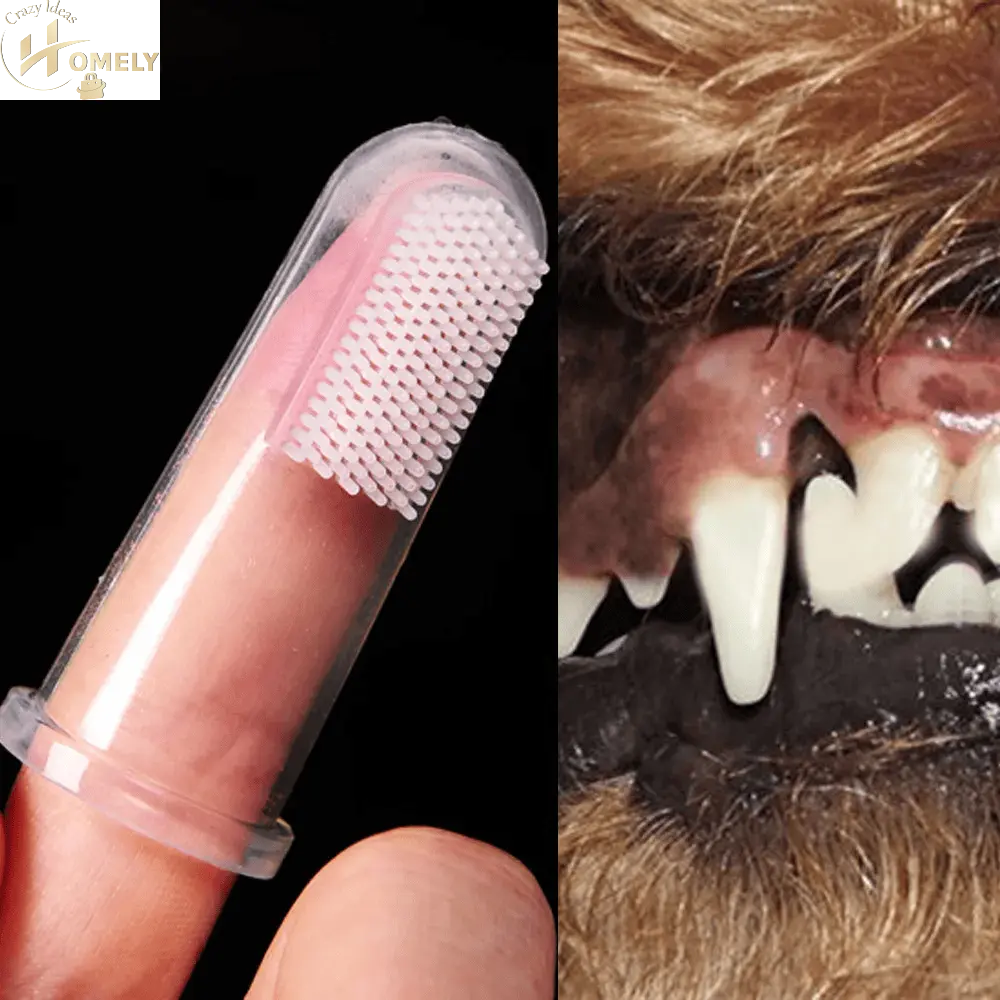 Silicone Dog Finger Toothbrush – Super Soft