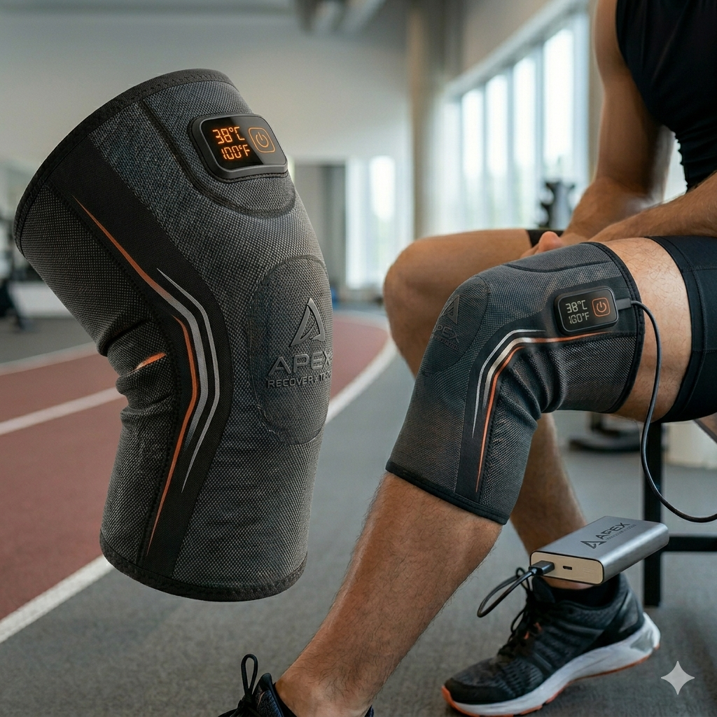 USB Heated Knee Wrap with Temperature Control