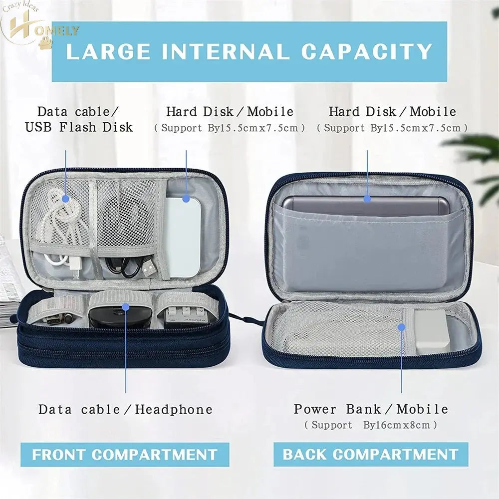 Electronics Travel Organizer – Waterproof Cable Bag – view 3